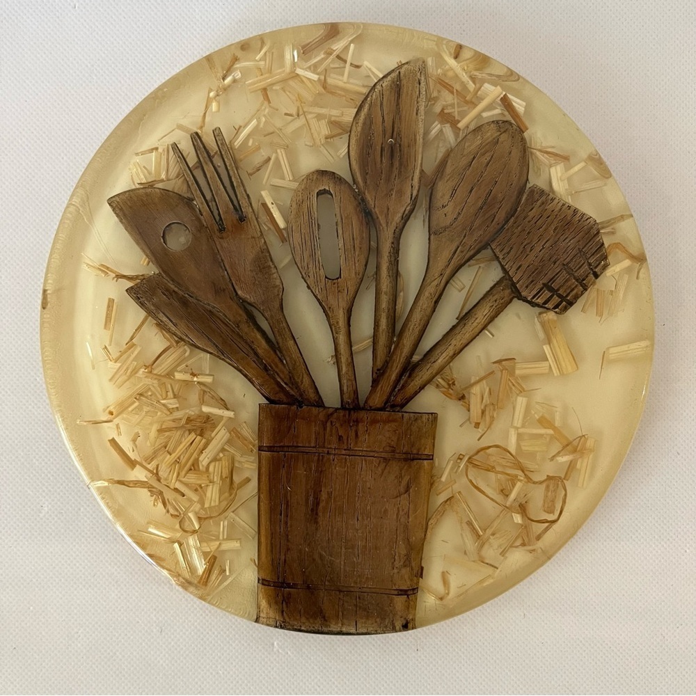 Vintage Lucite Kitchen Decor Trivet